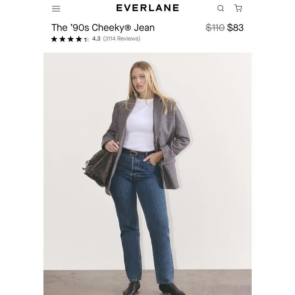Everlane Jeans, The 90s cheeky jean
